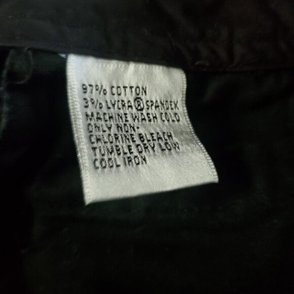 Vintage Talbot's Black Cropped Pants Capris Academia Preppy Twee Corporate Goth - Picture 7 of 7